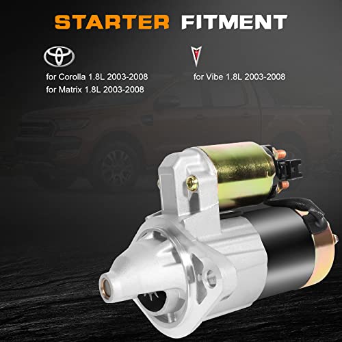 New Starter Compatible for Toyota for Corolla L4 1.8L 2003-2008