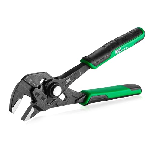 SK 7.5" Pliers Wrench, Smooth Parallel Jaw Water Pump Pliers, CR-V Steel - size: 7.5-inch Single
