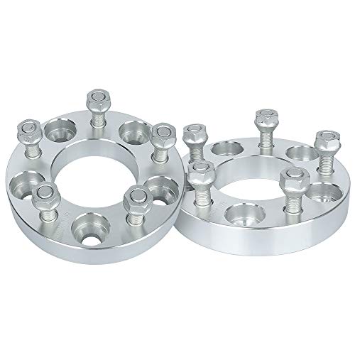 IRONTEK 5x114.3mm Wheel Spacers 1in (73mm Hub Bore, 12x1.5 Studs) 5x4.5 to 5x4.5 Wheel Spacers Adapter 25mm FITS Acura RSX NSX CL TSX TL RL for Toyota Rav4 for Chrysler 300M for Hyundai Tiburon 2PCS - size: 1"|5x4.5|2PCS
