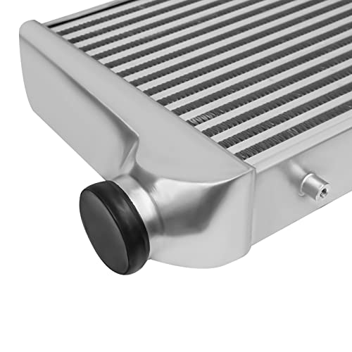 2.50 Inch Inlet/Outlet Diameter, Universal Aluminum Intercooler 31x12x3 in - size: 31x12x3