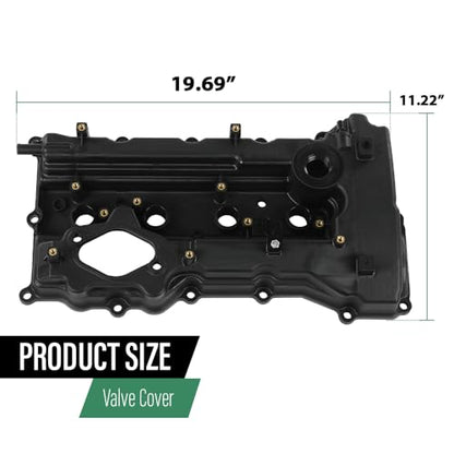 LQI Engine Valve Cover w/Gasket, Black 224102G710 - size: Fit Tucson 2014-2015/Kia Optima 2011-2016