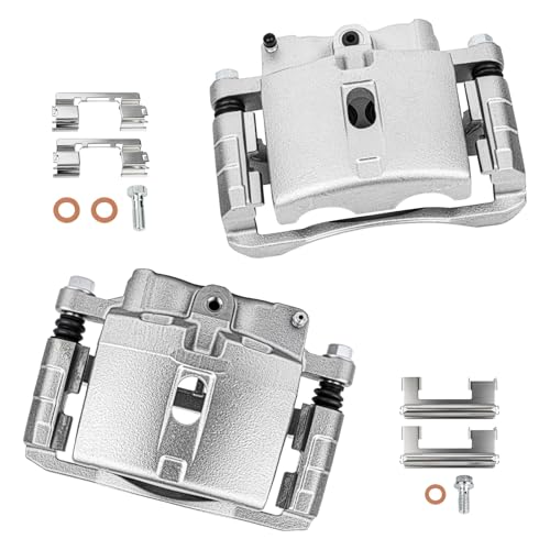 cciyu Front Left & Right Disc Brake Calipers With Bracket 18-B4729 18-B4728 - size: Front[18-B4729+18-B4728]