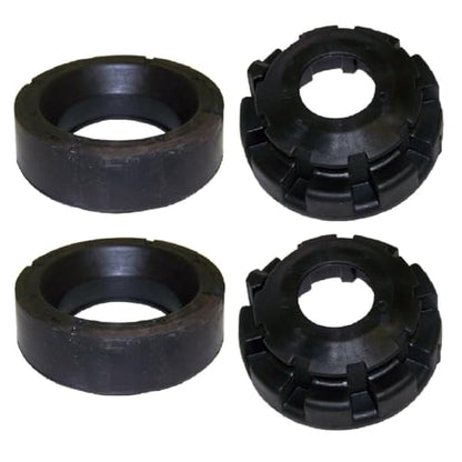 Front Upper & Lower Coil Spring Isolators Kit fits for Jeep Grand Cherokee WJ/WG 1999-2004 Replace 52088257 52088401，K160040 K160041 Coil Spring Insulators - color: Front