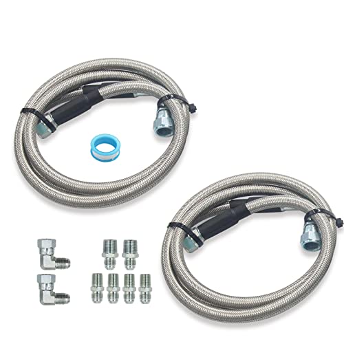 6AN 52inch Transmission Cooler Hose Line Kit - style: 700R4/ TH350/ TH400/ NP-700RTL