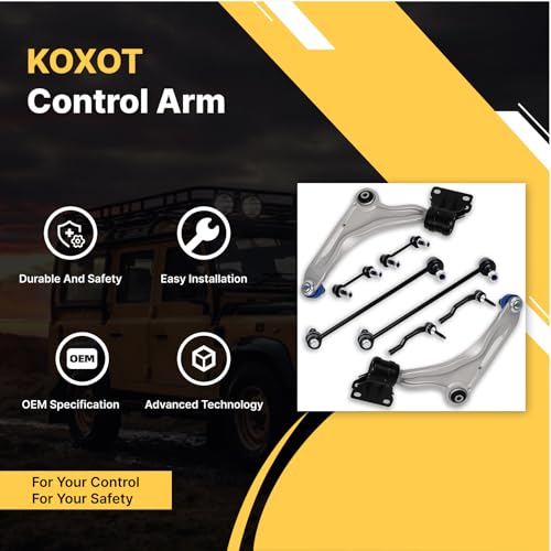 8Pcs K623000 K623001 K80252 K750744 ES801110 ES801109 Front Lower Control Arm Sway Bar End Link Outer Tie Rod Fit for Ford 2013 2014 2015 2016 2017-2020 Fusion, for Lincoln 2013-2020 MKX - size: 8Pcs front control arm suspension kit