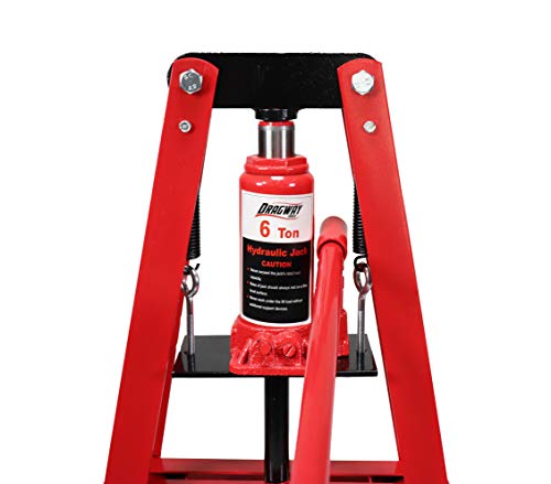 6-Ton Benchtop Hydraulic A-Frame Shop Press with Press Plates