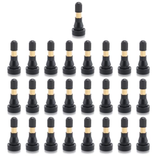 AUTOKAY 25pcs TR-600HP Snap-In Tire Valve Stems High Pressure 1-1/4" Kit Universal