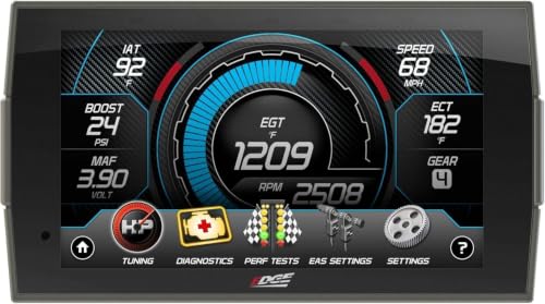 5 Inch OBD2 Digital Gauge Monitor, Touchscreen Vehicle Performance Monitor and Diagnostic Scanner for Diesel and Gas Trucks, Real-Time Engine Data Display