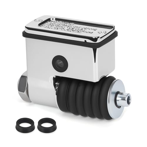 11/16" Chrome 42474-90A Rear Brake Master Cylinder with Replacement O-Ring