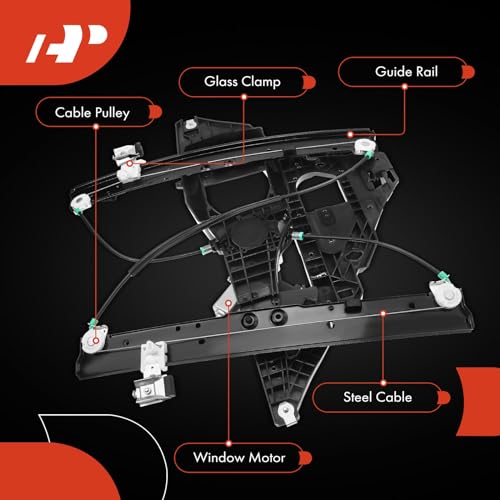 A-Premium Front Driver Side Power Window Regulator with Motor - style: Front Driver Side (LH)