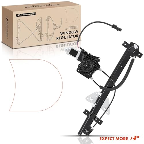 A-Premium Front Driver Side Power Window Regulator with Motor (2-Pin) - size: Front Driver Side