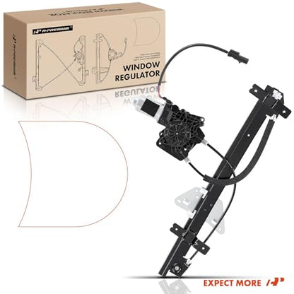 A-Premium Front Driver Side Power Window Regulator with Motor (2-Pin) - size: Front Driver Side