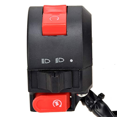 HIAORS Left Starter Kill Light Switch Male Plug Compatible with TaoTao Coolster ATV 125cc 110cc 90cc 70cc 50cc RoKeta Sunl Kazuma Chinese 4-Stroke Engine Quad 4 Wheelers Parts 8 Wires 3 Functions