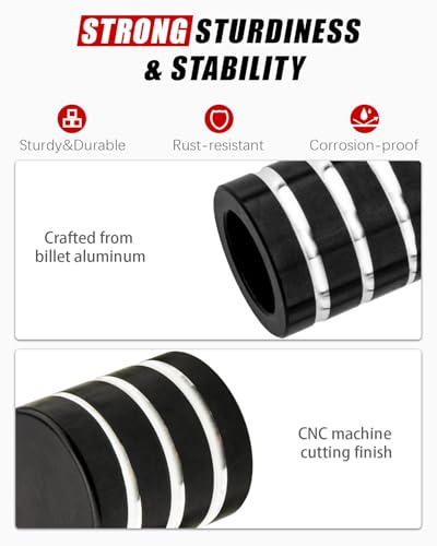 Heel/Toe Shifter Shaft Cap End Cover Compatible with Harley 1986-2017 FL Softail, 1988-2025 Touring Road King Street Electra Glide, 2008-later Trike Models (Craving Black) - color: Craving Black