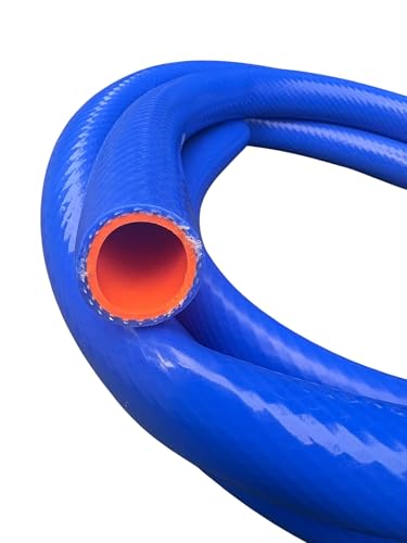 1" Silicone Heater Hose 10ft Roll – High-Temperature, Flexible, Durable, Multi-Purpose Automotive & Industrial Hose – Blue/Orange