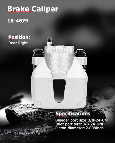 cciyu Rear Left/Right Disc Brake Caliper Assembly Without Bracket 18-4679 - size: Rear Right[18-4679]