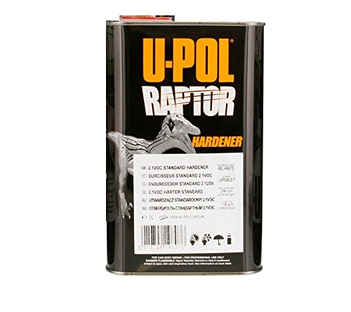 U-POL Raptor Charcoal Metallic Urethane Spray-On Truck Bed Liner & Texture Coating, 2 Liters