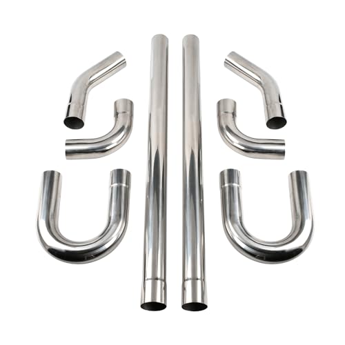 2.25''DIY Custom Mandrel Exhaust Pipe Tube Pipe Industry Pipe-8PCS - size: 2.25 Inch