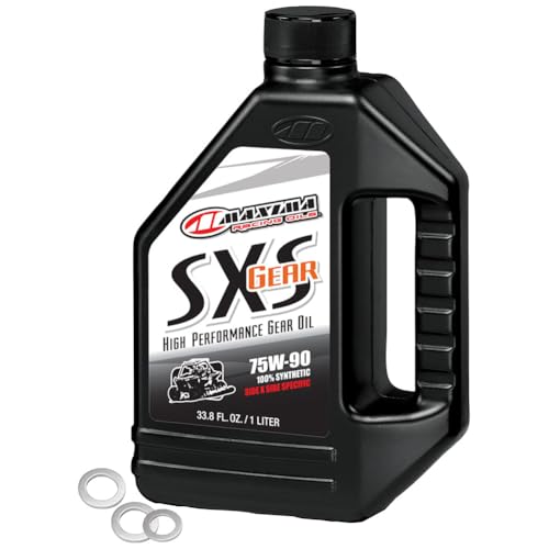 Tusk Drivetrain Oil Change Kit Compatible with Yamaha RHINO 660 4x4 2004-2007 (Maxima SXS Full Synthetic Gear Oil 75W-90) - size: Maxima SXS Full Synthetic Gear Oil 75W-90