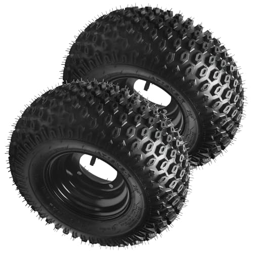 2PCS 16x8x7 16X8-7" ATV Go Kart Wheel Tire Rim 4 lug 110mm Bolt Pattern Wheels For Golf Cart Quad Bike Taotao Coolster