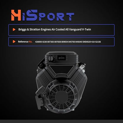 HiSport New Starter Motor 19612 12V 2Kw 9-Tooth 807383 809054 845640 845760 - color: 19612N