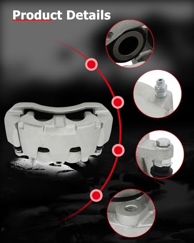 cciyu Front Left/Right Disc Brake Caliper Assembly w/Bracket 18B5054 - size: Front Left[18B5054]