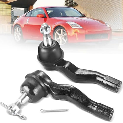 2PCS Front Outer Tie Rod Ends ES80578 ES80579 LH & RH, Tie Rod End Kit Fit for INFINITI G35 Nissan 350Z 2003-2009 - size: ES80578 ES80579