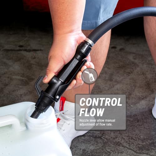 TERA PUMP Telescopic Chemical Plug-in Electric Barrel Pump - color: Black