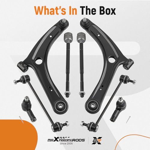 maXpeedingrods 8Pc Front Lower Control Arms for Mitsubishi Lancer 2008-2017