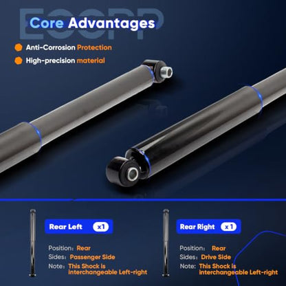 For Chevy,ECCPP Rear Shocks Absorbers Fits 2003-2006 for Chevy SSR - size: 2*Rear Shock Absorber