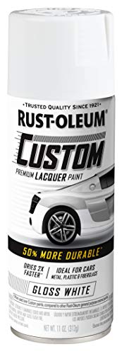 Rust-Oleum Automotive Custom Lacquer Spray Paint, Gloss White - color: Gloss White, size: 11 Ounce (Pack of 1)