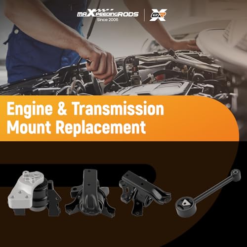 maXpeedingrods 4PCS Engine Motor & Transmission Mount Kit Replaces 2910A318 Compatible for Mitsubishi Mirage 1.2L 2014–2022, Mirage G4 2017–2022 - style: 2910A317