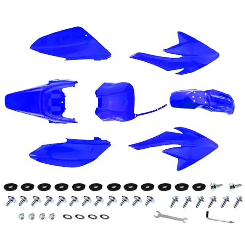 PRO BAT 7 PCs Plastic Fender Fairing Kit - color: Blue CRF70 Plastic Fender Kit