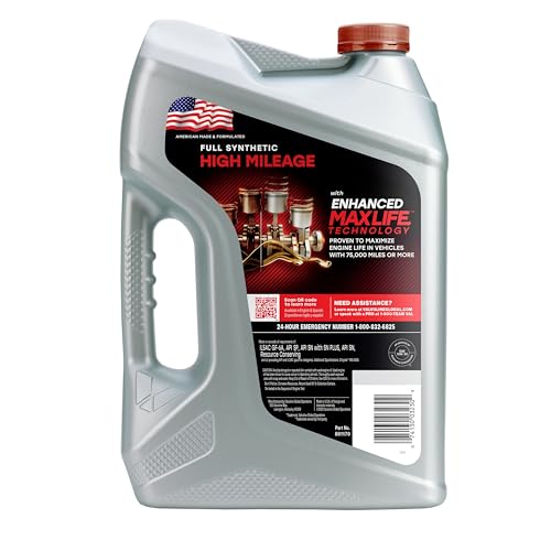 Valvoline Full Synthetic High Mileage with MaxLife Technology SAE 10W-30 Motor Oil 5 QT, Case of 3 - size: 5 qt (Pack of 3), style: Full Synthetic High Mileage