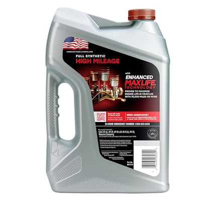 Valvoline Full Synthetic High Mileage with MaxLife Technology SAE 10W-30 Motor Oil 5 QT, Case of 3 - size: 5 qt (Pack of 3), style: Full Synthetic High Mileage