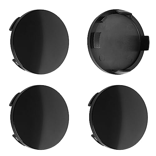 2.4Inch 60MM Wheel Center Caps, Pack of 4 (Gloss Black, Outer 60MM, Inner 56MM, Easy DIY Installation) - color: Gloss Black, size: Outer 60.0MM , Inner 56.0MM