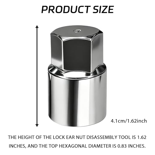 D-Wheel Locking Lug Nut Removal Tool Key for Toyota, Professional Anti-Theft Lock Nut Remover Socket, Lost Wheel Lock Key Replacement for Tacoma, Camry, Corolla, Tundra, Automotive Tools