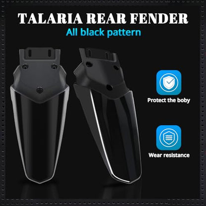CHANGCHENG Rear Fender for Talaria - Protector Plastic Motorcycle Fender - color: Black