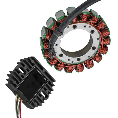 Caltric Stator and Regulator Rectifier Compatible With Yamaha V-Star 650 Xvs650 Classic Silverado Custom 2004-2010 / Xvs650 V-Star 650 Silverado 2004-2010