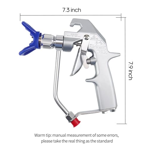 246240 Airless Paint Spray Gun High Pressure 5000PSI with Reversible 517 Nozzle Tip Guard for Airless Paint Gun Sprayer ZT SR Plus