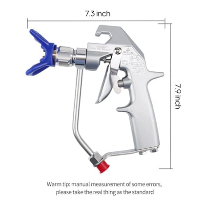 246240 Airless Paint Spray Gun High Pressure 5000PSI with Reversible 517 Nozzle Tip Guard for Airless Paint Gun Sprayer ZT SR Plus