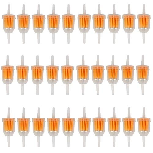 Gas Inline Fuel Filters 1/4 Inch x 5/16 Inch Replacement for Briggs Stratton John Deere Kawasaki Kohler (15)
