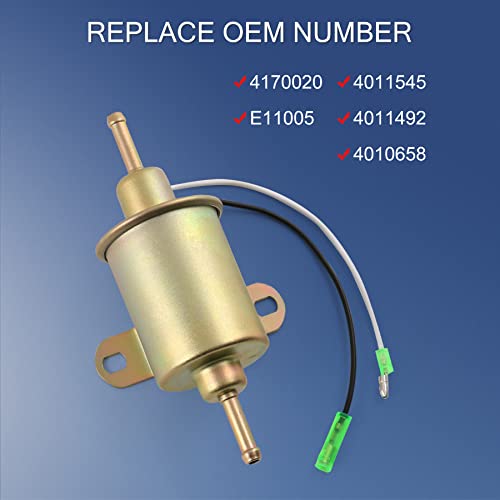 JDMSPEED New Fuel Pump Replacement For Polaris Ranger 400 500 1999-2012 Replaces 4011545 4011492 4010658 4170020 E11005 Electric Fuel Pump