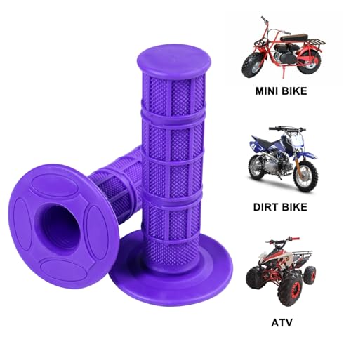 7/8" Handlebar Grips for 50cc-125cc CRF70 CRF80 TRX450 TTR90 TTR110 TTR125 PW80 RM80 DR650 KLX250 KLX300 KX65 SSR125 Pit Dirt Bike ATV Quad Motocross Motorcycles CT100U CT200U Mini Bike - color: Purple