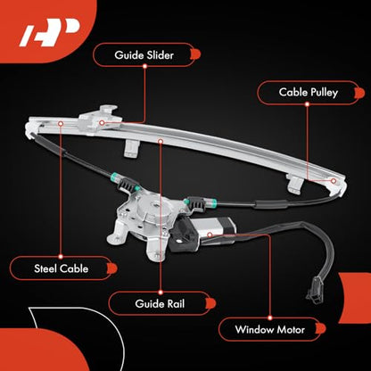A-Premium Front Passenger Side Power Window Regulator with Motor (2-Pin) - style: Front Passenger(RH)