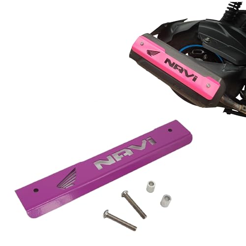 Motorcycle Exhaust Cover Compatible with Honda Navi (Passion Pink)