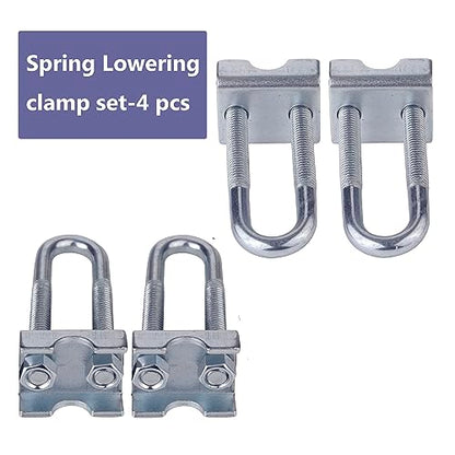 Adjustable Coil Spring Lowering-Leveling Clamp Kit -4 Coil Spring Stabilizes Set for Car Coil Spring Suspension