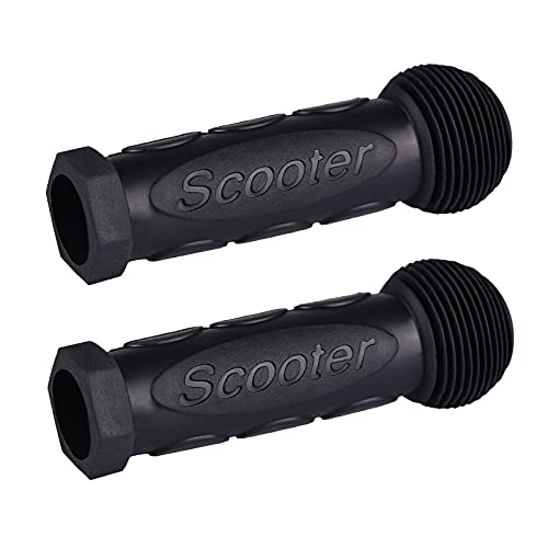 Kids Scooter Handle Grips Replacement Handlebars for 2/3/4 Wheels Child Kick Scooters Bike Rocking Car Push Cart, 9 Color Available, 2-Pack - color: Black
