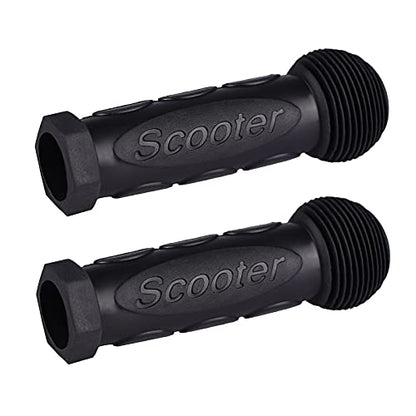 Kids Scooter Handle Grips Replacement Handlebars for 2/3/4 Wheels Child Kick Scooters Bike Rocking Car Push Cart, 9 Color Available, 2-Pack - color: Black