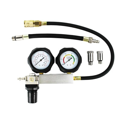 HFS(R) Cylinder Leak Detector,Engine Compression Diagnosis Test Kit,Cylinder Leakage Leakdown Leak Detector Engine Compression Tester for Piston Ring, Valve, Head Gasket
